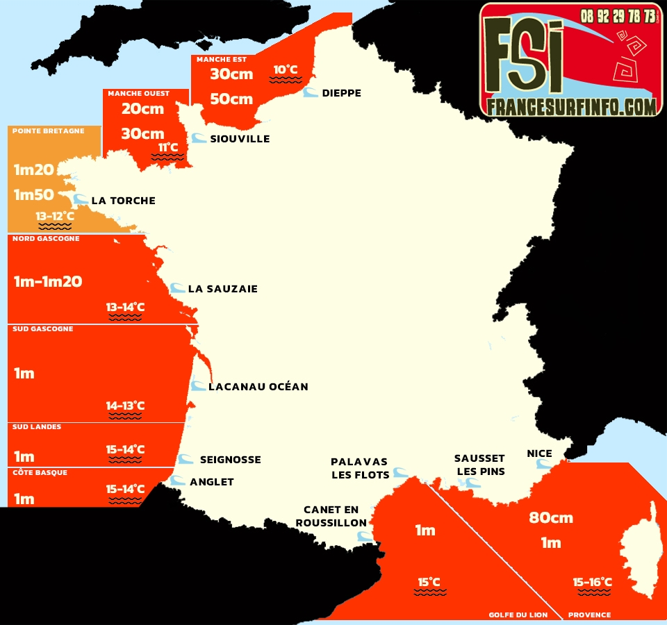 France Surf Info : Situation du 19/04/2025 à 9H