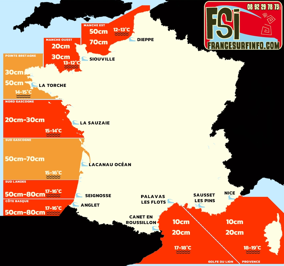 France Surf Info : Situation du 15/05/2025 à 9H