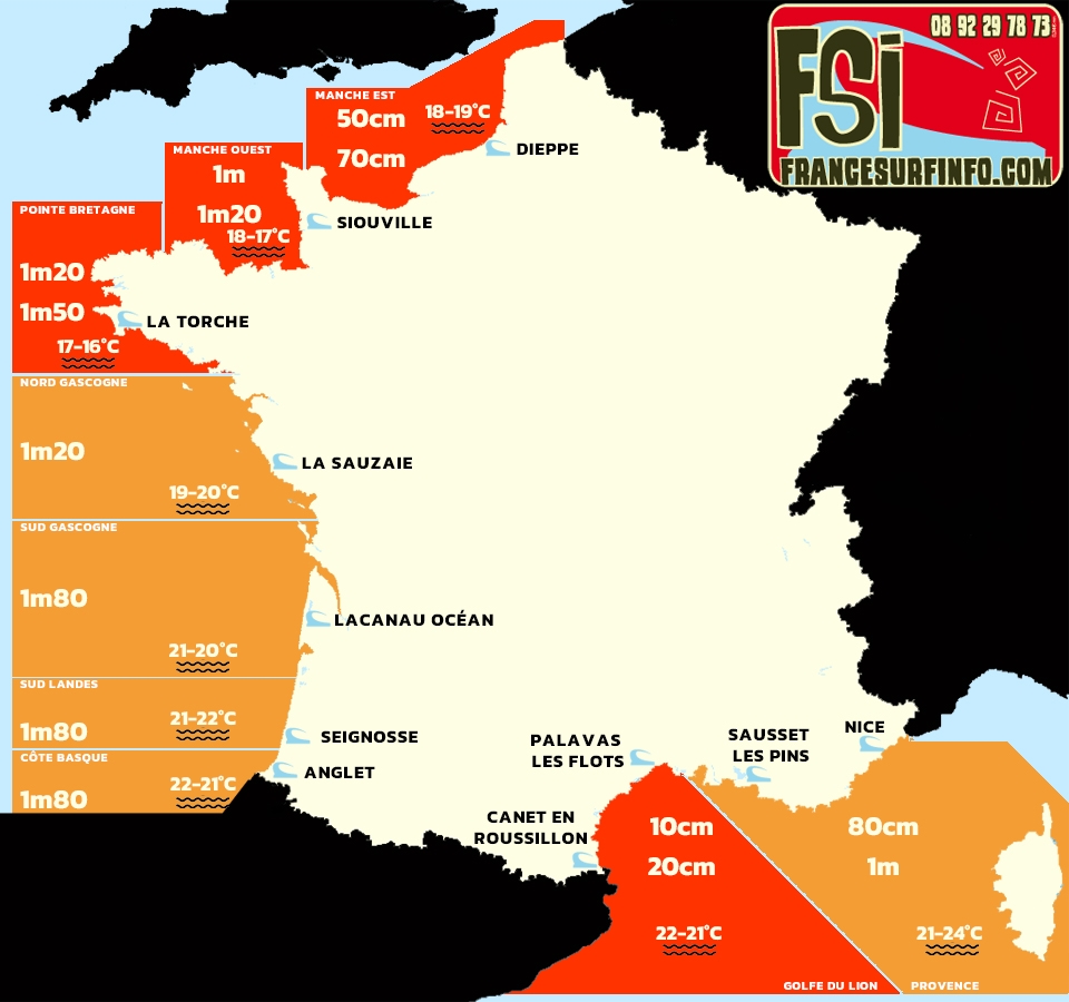 France Surf Info : Situation du 17/09/2025 à 9H