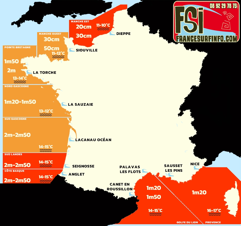 France Surf Info : Situation du 23/12/2025 &agrave; 9H