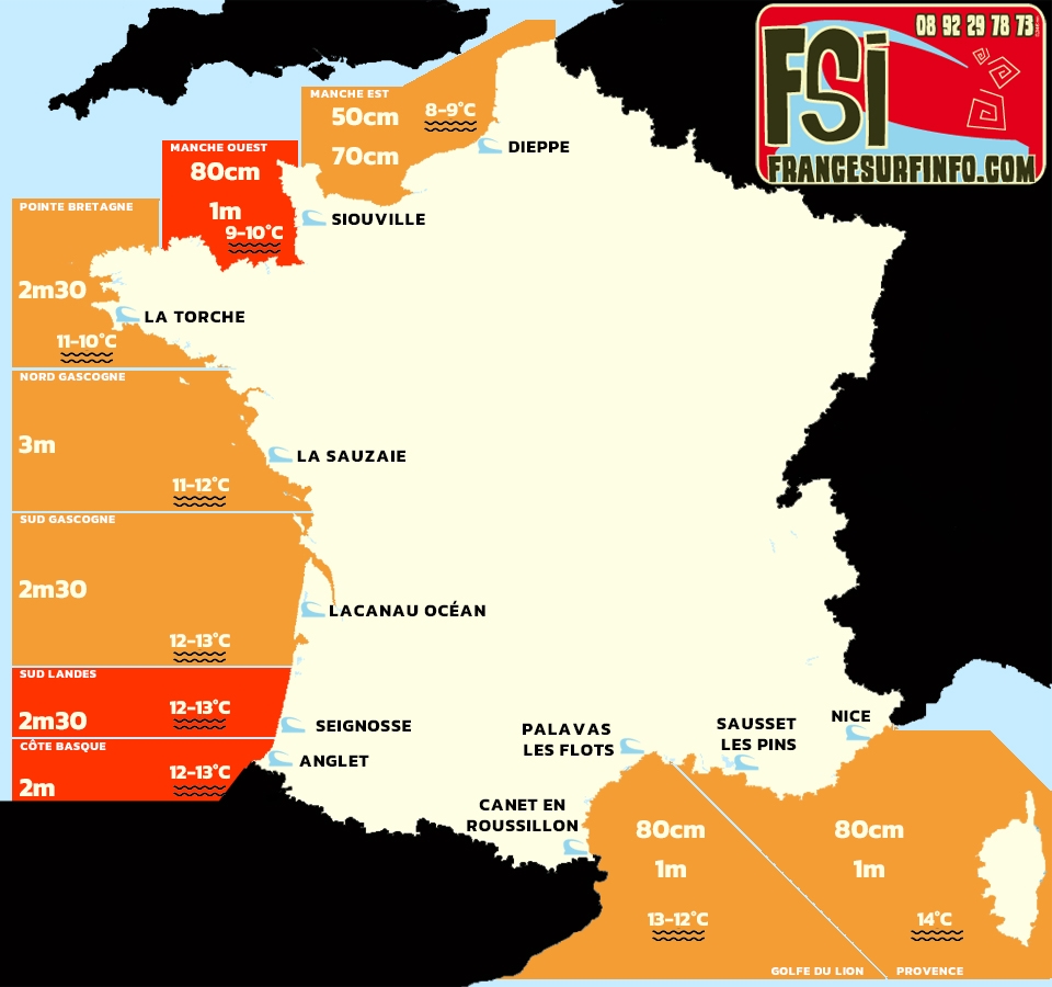 France Surf Info : Situation du 08/02/2026 &agrave; 9H