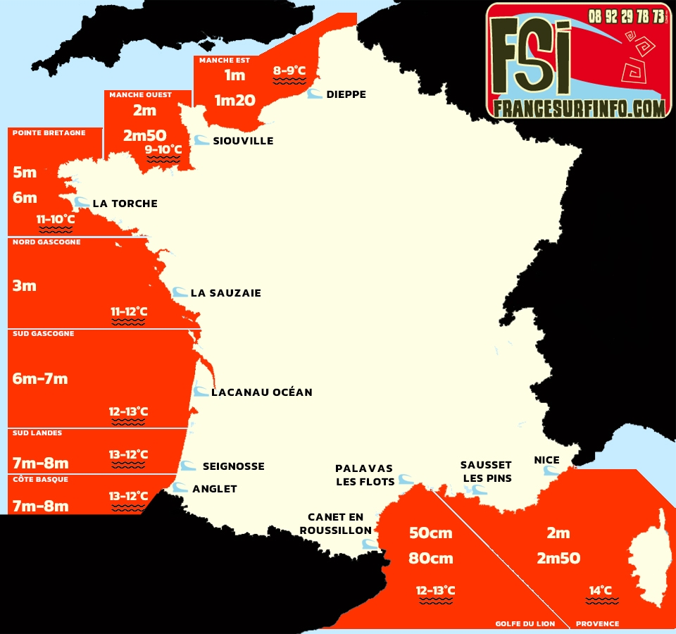 France Surf Info : Situation du 12/02/2026 &agrave; 9H