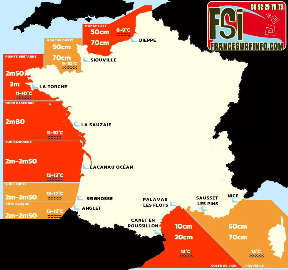 France Surf Info : Situation du 18/02/2026 &agrave; 9H