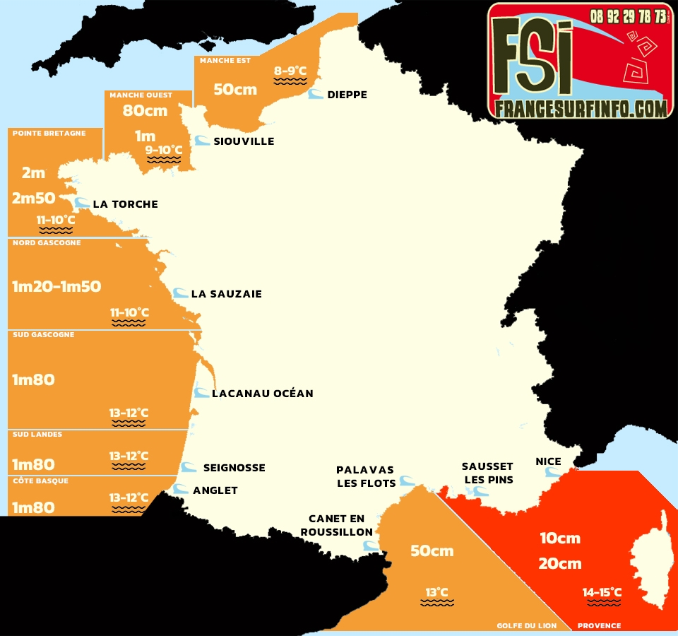France Surf Info : Situation du 25/02/2026 &agrave; 9H