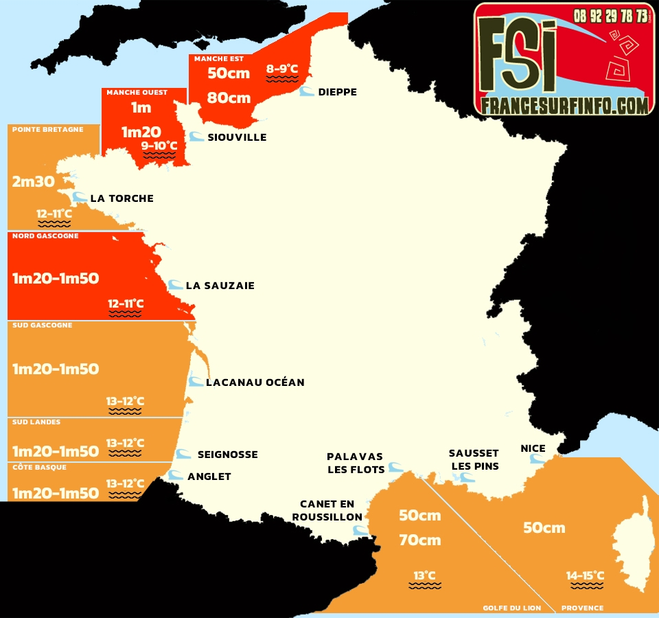 France Surf Info : Situation du 02/03/2026 &agrave; 9H