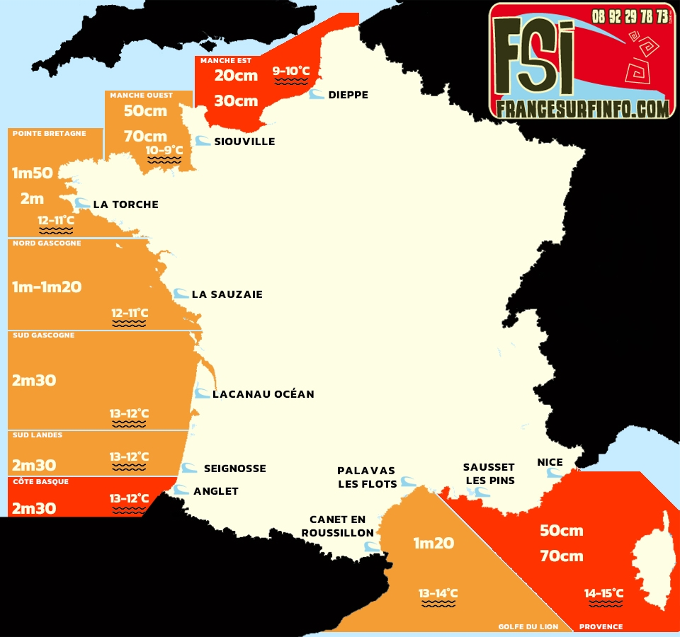 France Surf Info : Situation du 07/03/2026 &agrave; 9H