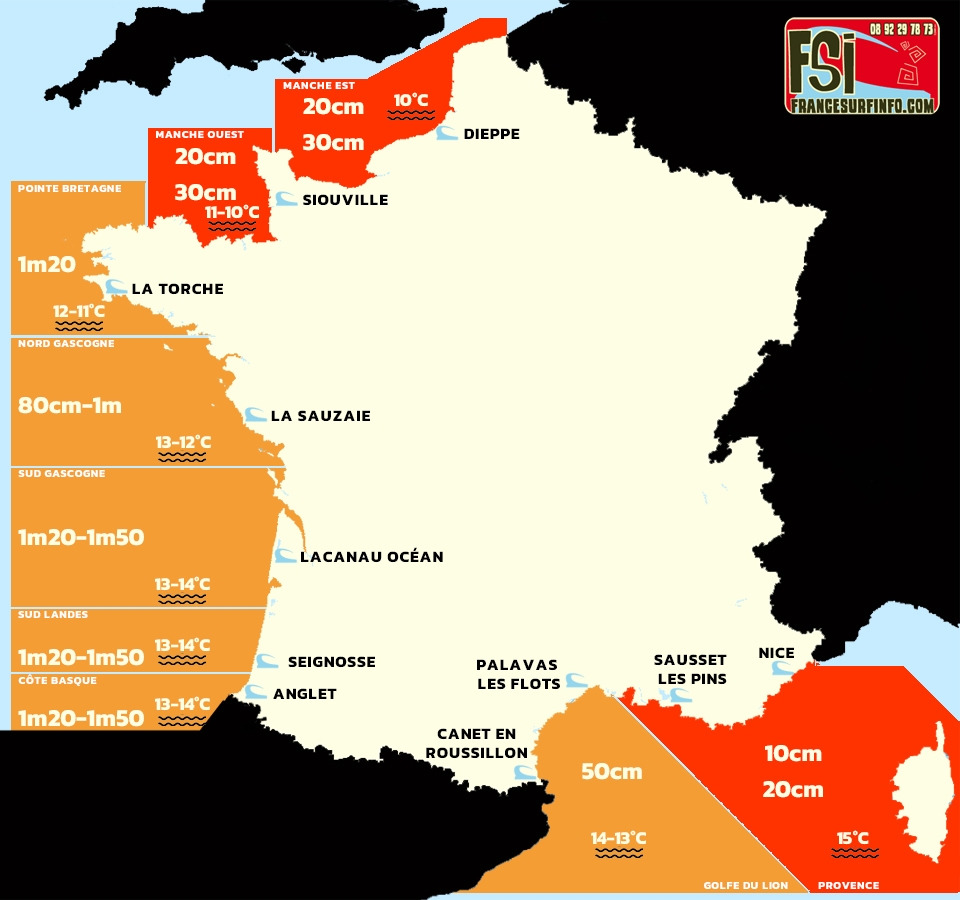France Surf Info : Situation du 20/03/2026 &agrave; 9H