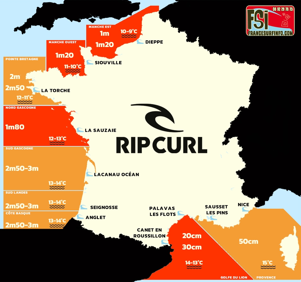 France Surf Info : Situation du 26/03/2026 &agrave; 9H