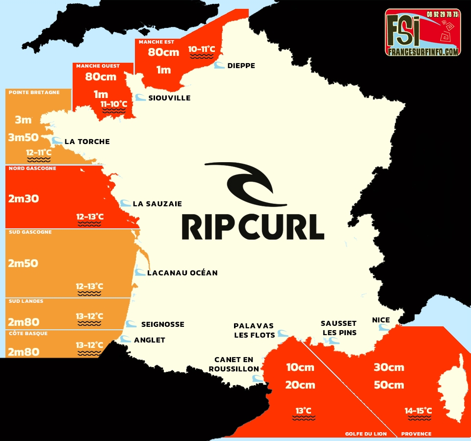 France Surf Info : Situation du 31/03/2026 &agrave; 9H