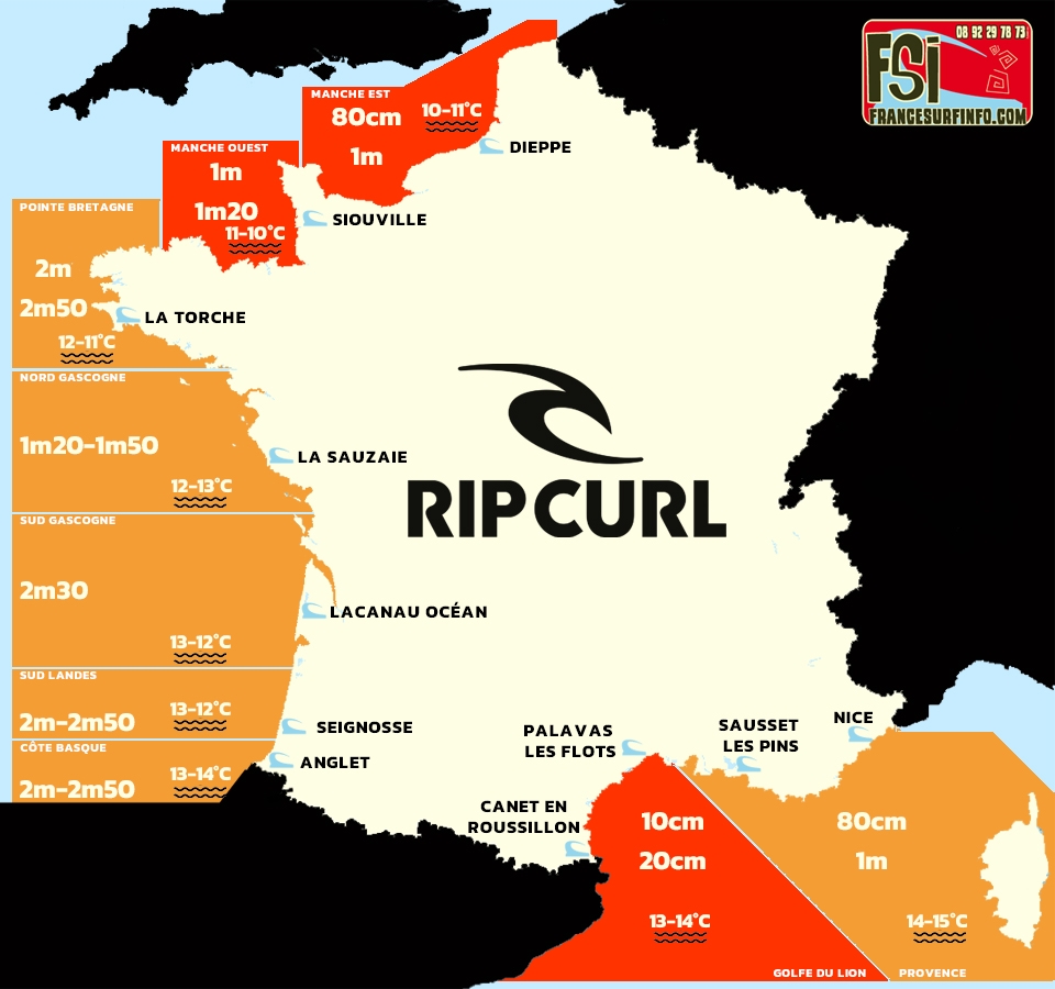 France Surf Info : Situation du 04/04/2026 &agrave; 9H