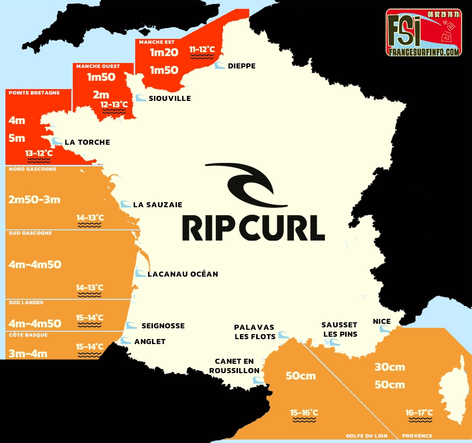 France Surf Info : Situation du 12/04/2026 &agrave; 9H