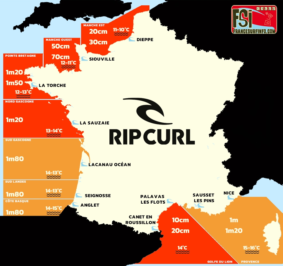 France Surf Info : Situation du 14/04/2026 &agrave; 9H