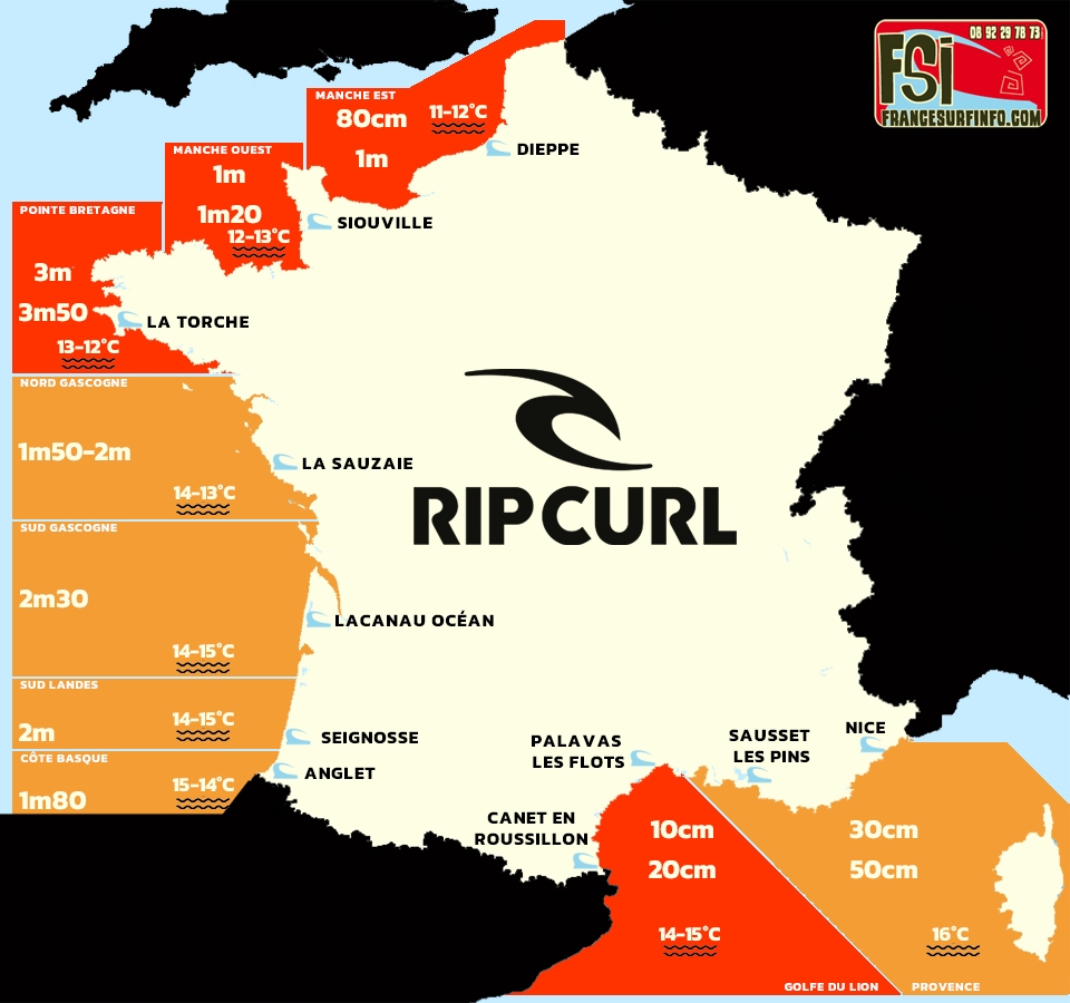 France Surf Info : Situation du 16/04/2026 &agrave; 9H