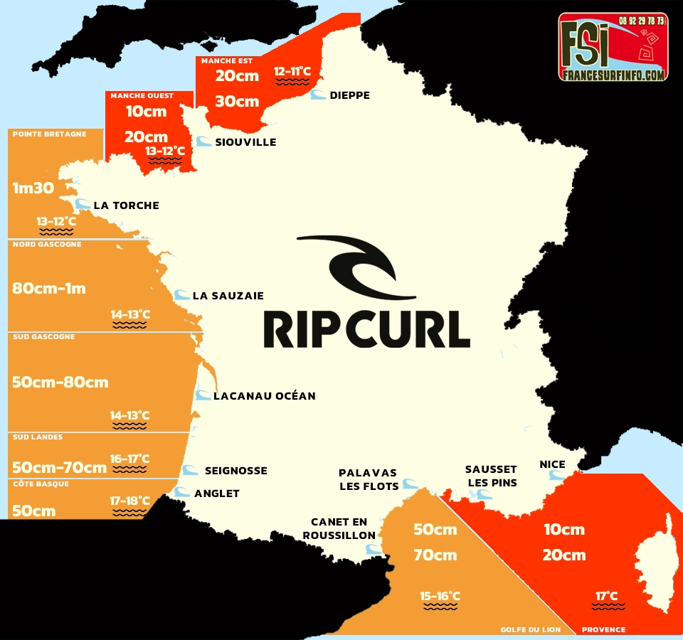 France Surf Info : Situation du 24/04/2026 &agrave; 9H