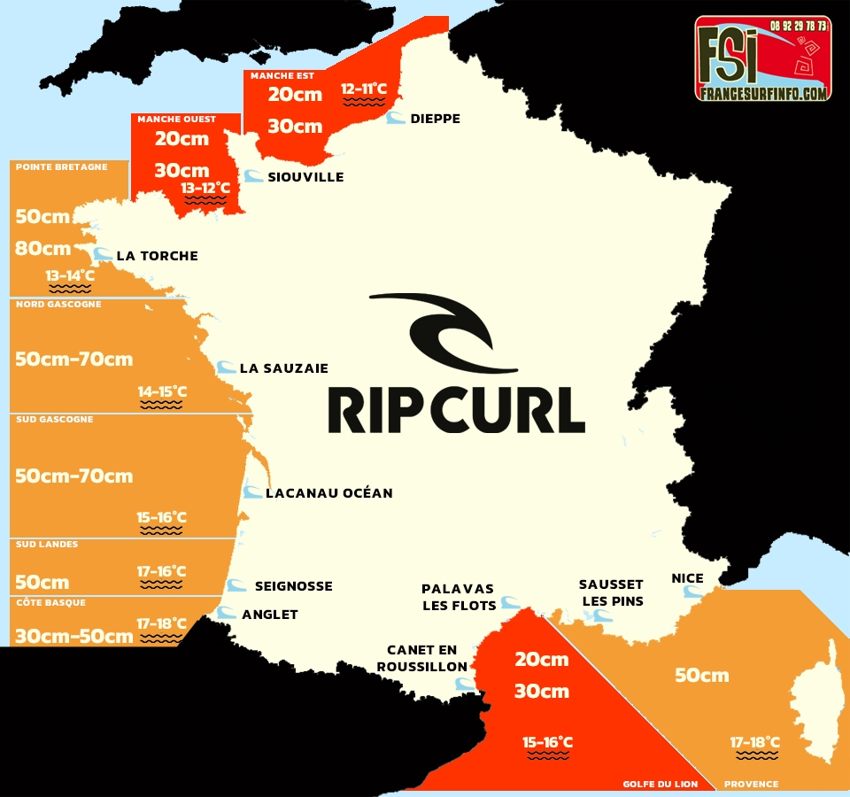 France Surf Info : Situation du 26/04/2026 &agrave; 9H