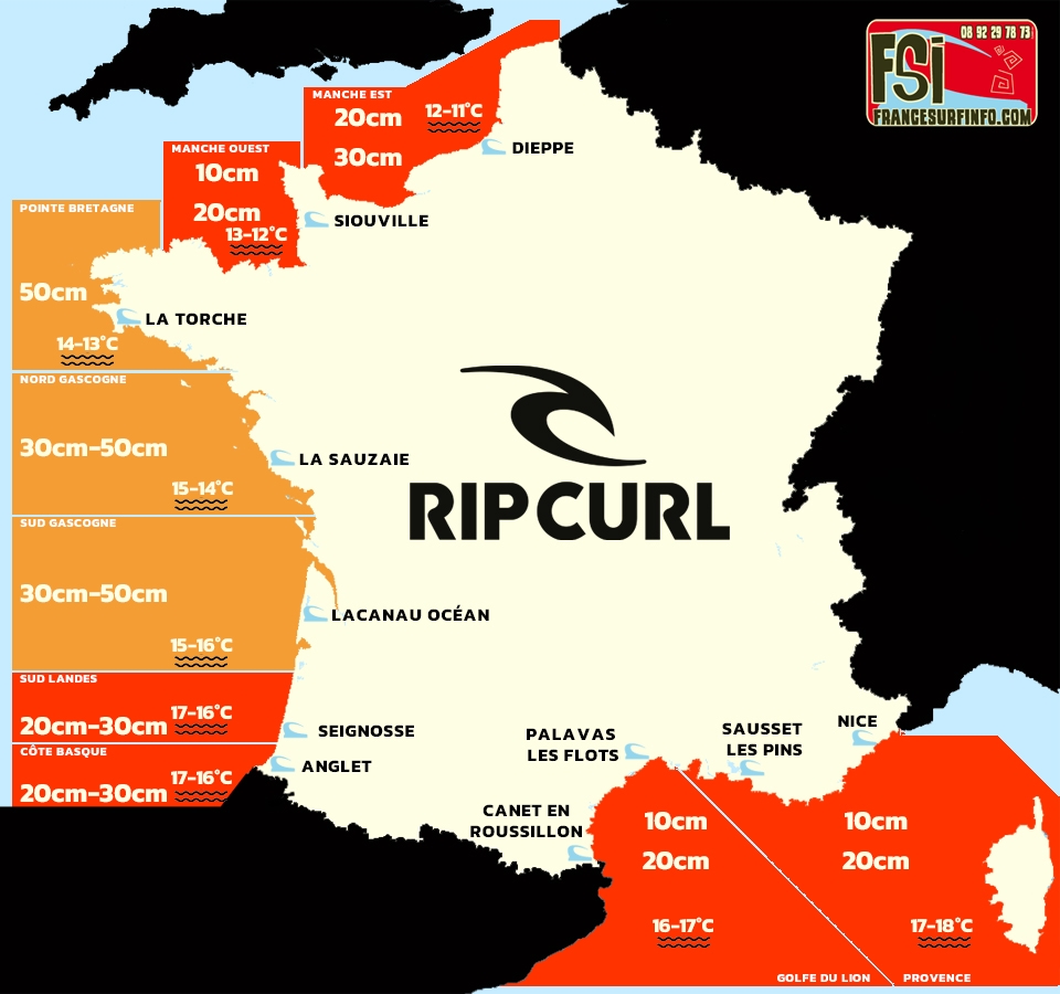 France Surf Info : Situation du 27/04/2026 &agrave; 9H