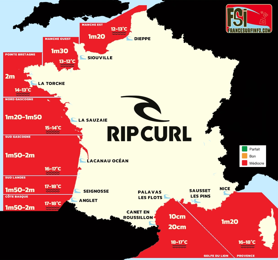 France Surf Info : Situation du 14/05/2026 &agrave; 9H