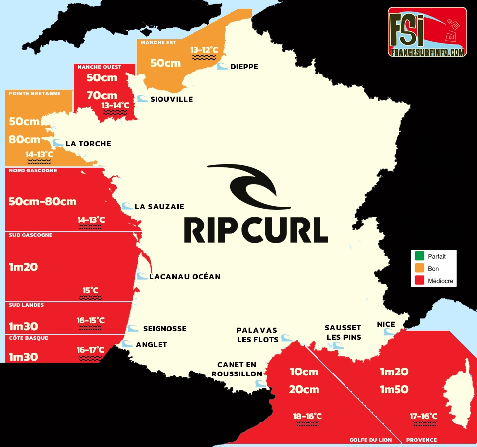 France Surf Info : Situation du 16/05/2026 &agrave; 9H