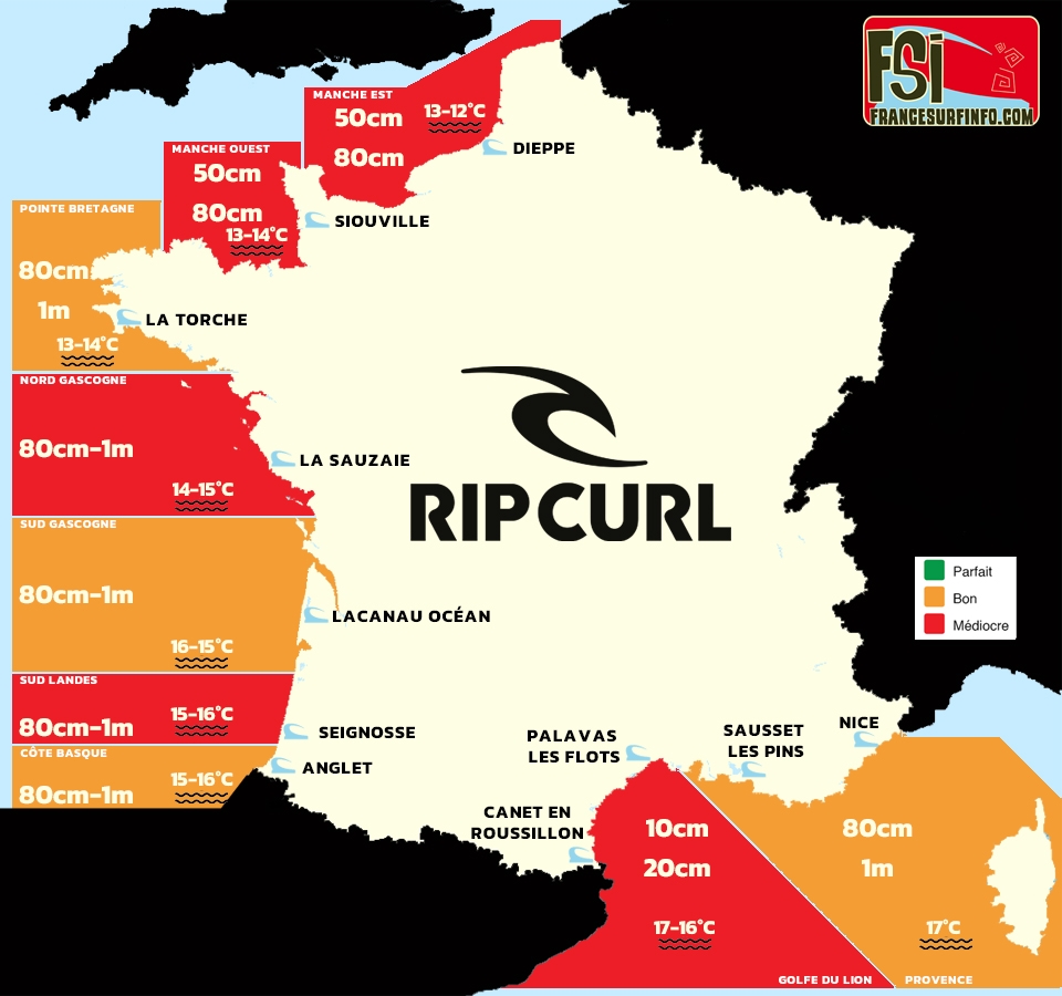 France Surf Info : Situation du 17/05/2026 &agrave; 9H