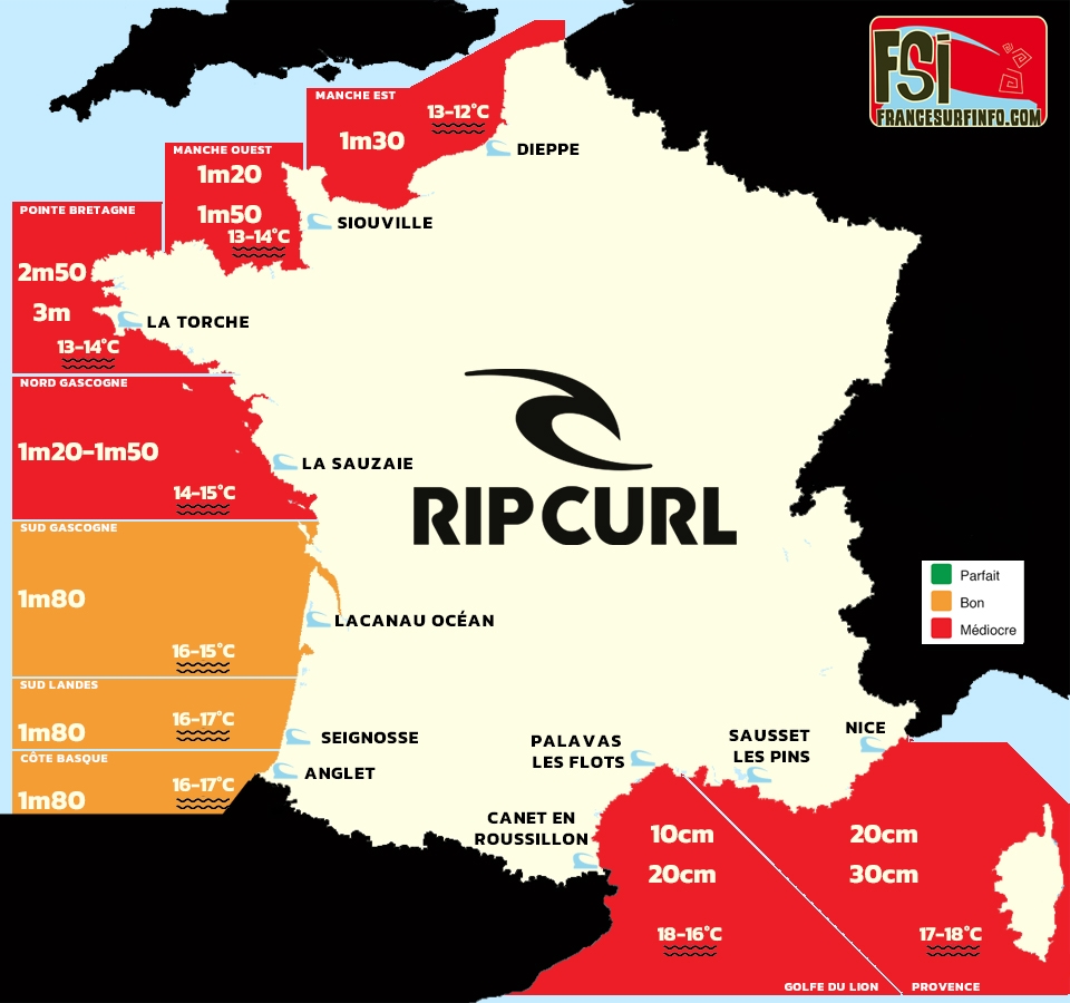 France Surf Info : Situation du 20/05/2026 &agrave; 9H