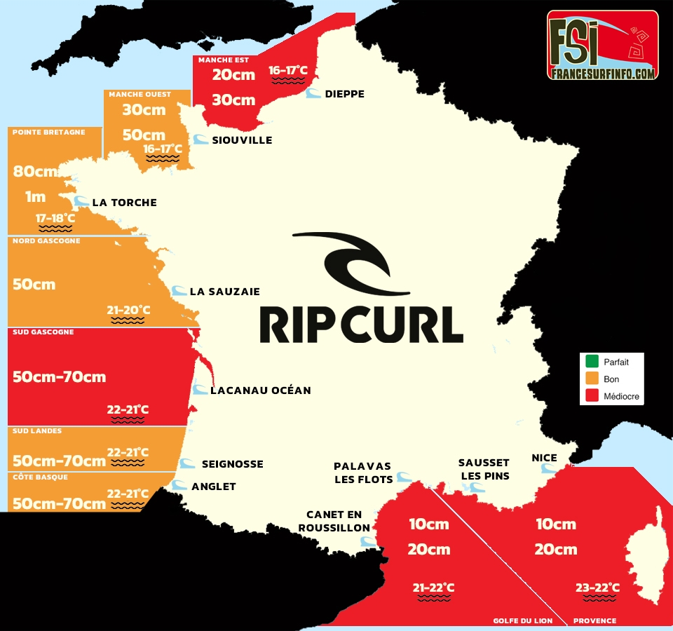 France Surf Info : Situation du 30/05/2026 &agrave; 9H