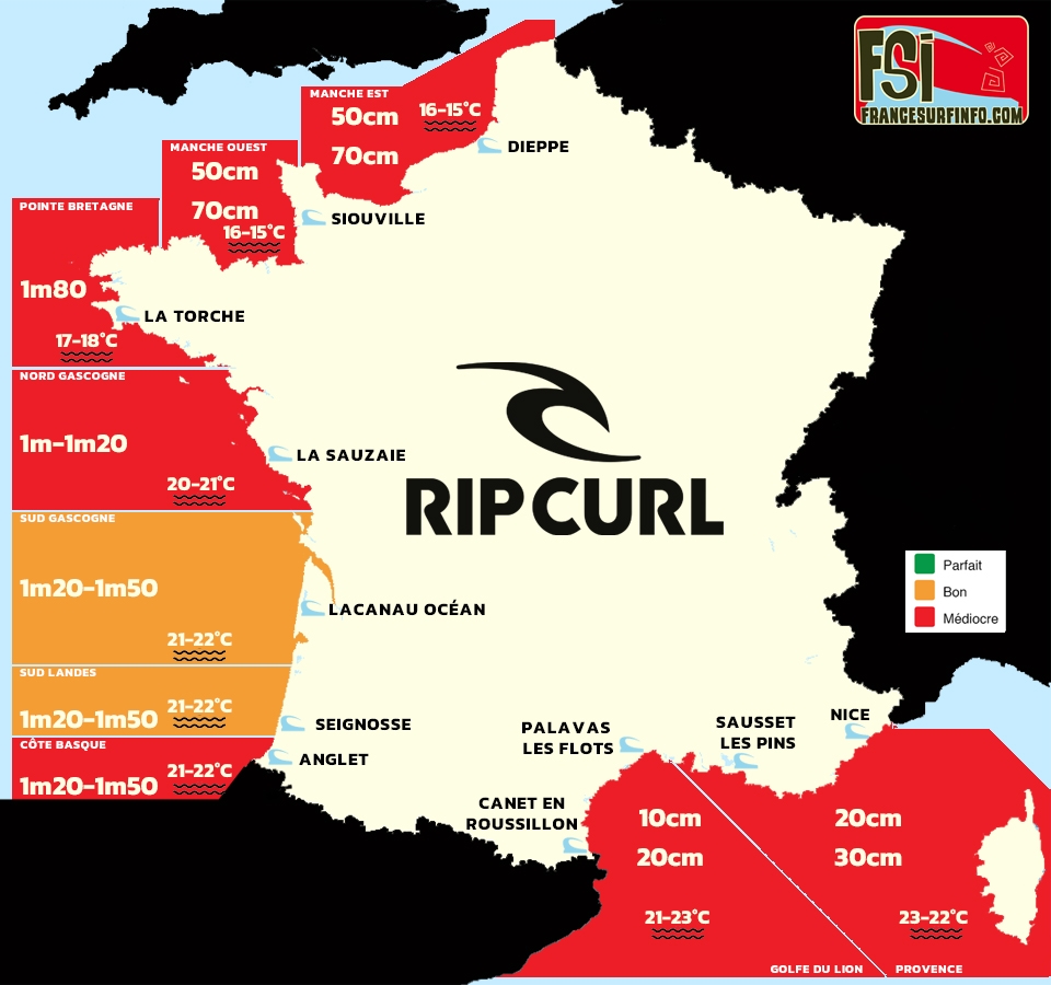 France Surf Info : Situation du 31/05/2026 &agrave; 9H