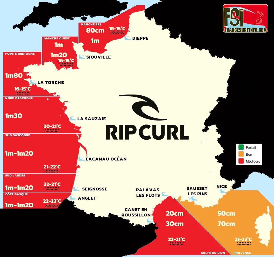 France Surf Info : Situation du 02/06/2026 &agrave; 9H