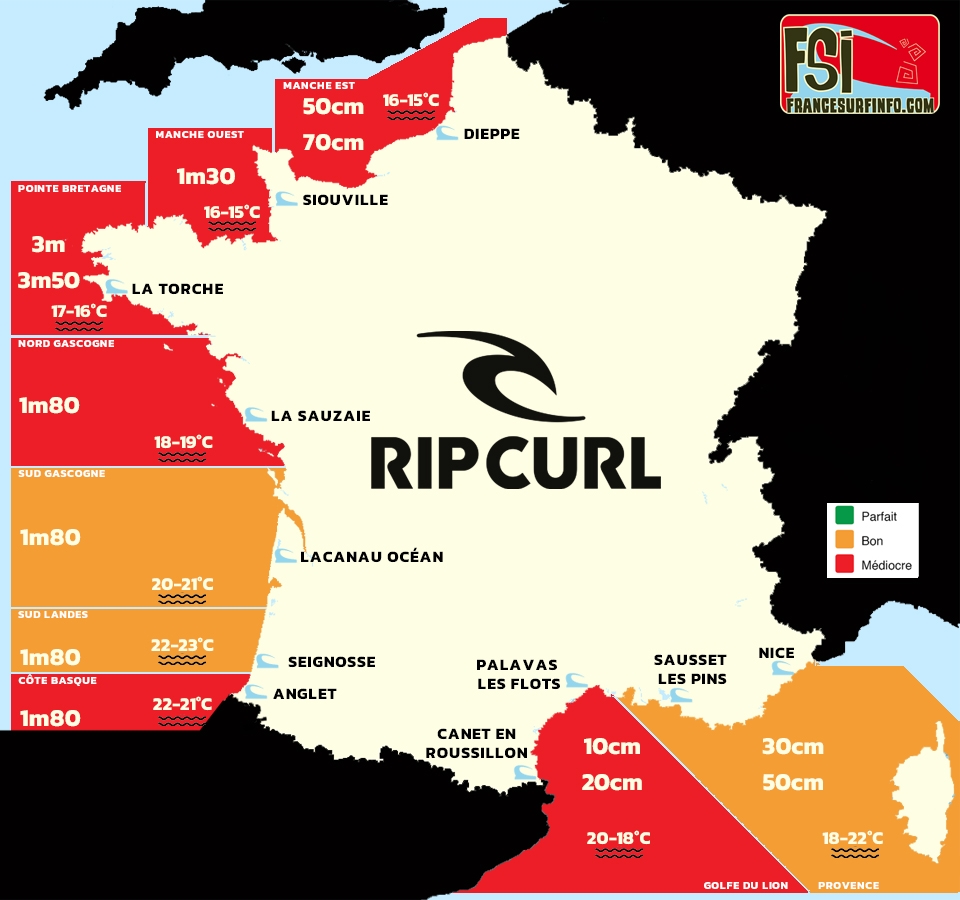 France Surf Info : Situation du 06/06/2026 &agrave; 9H