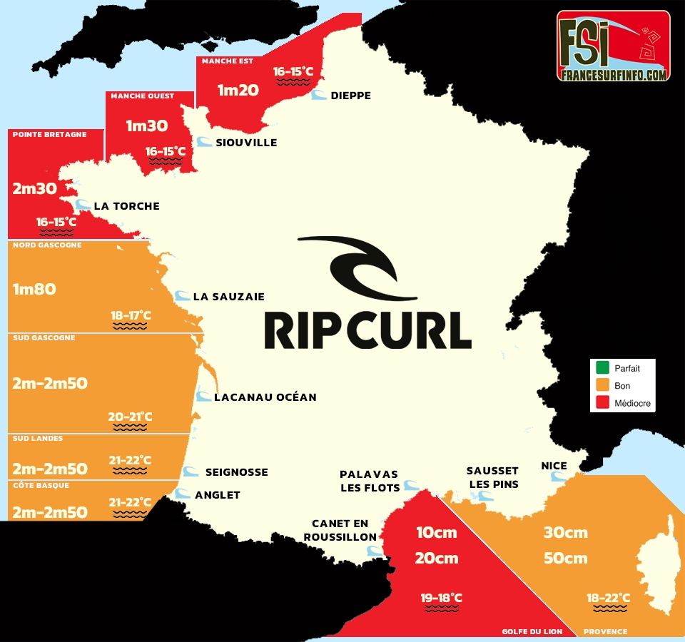 France Surf Info : Situation du 07/06/2026 &agrave; 9H