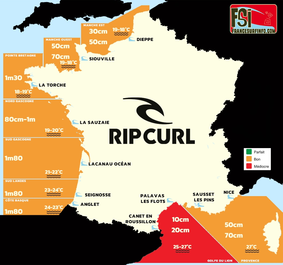 France Surf Info : Situation du 30/06/2026 &agrave; 9H
