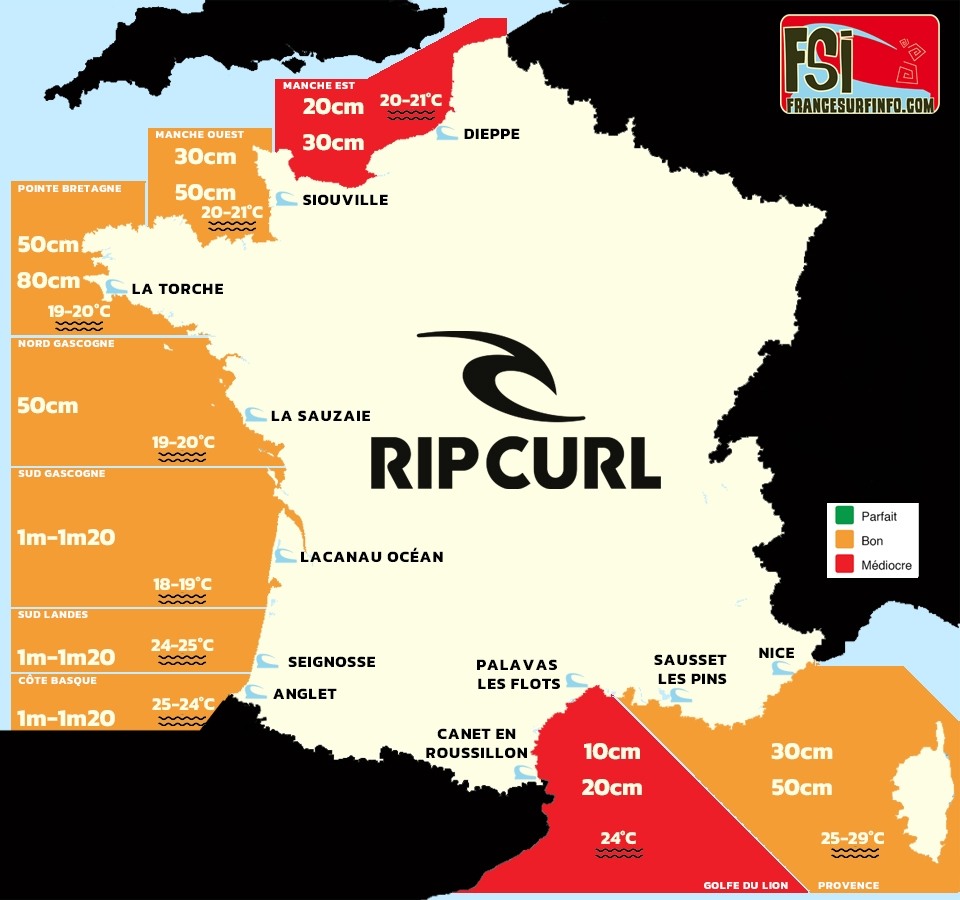 France Surf Info : Situation du 28/07/2026 &agrave; 9H