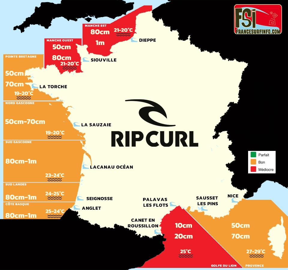 France Surf Info : Situation du 06/08/2026 &agrave; 9H