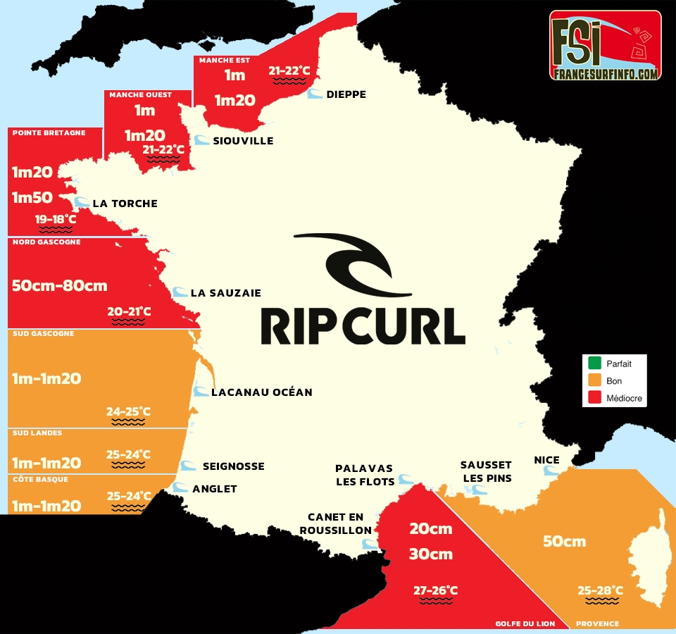 France Surf Info : Situation du 20/08/2026 &agrave; 9H