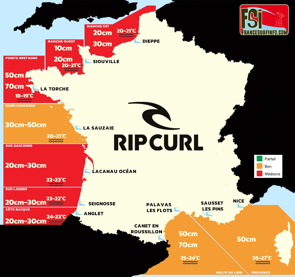 France Surf Info : Situation du 25/08/2026 &agrave; 9H