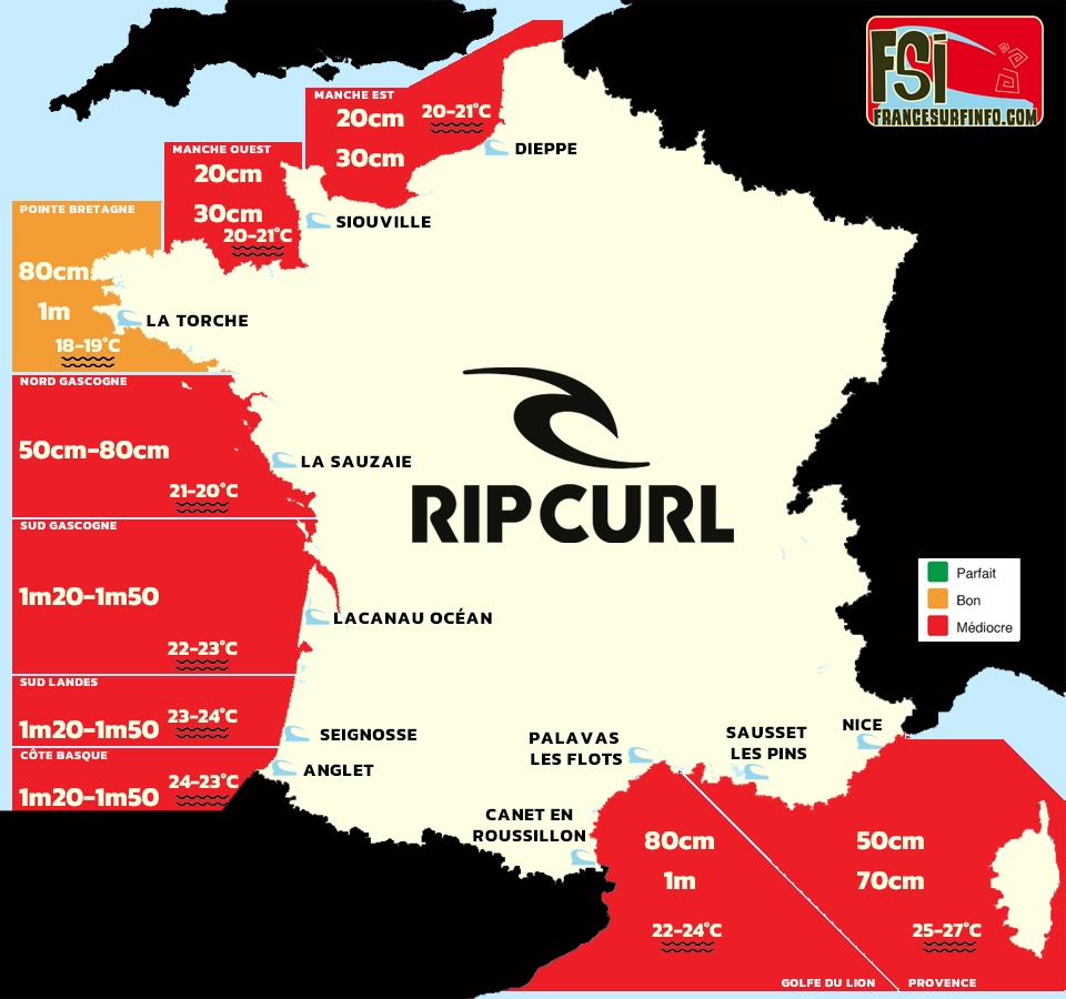 France Surf Info : Situation du 28/08/2026 &agrave; 9H