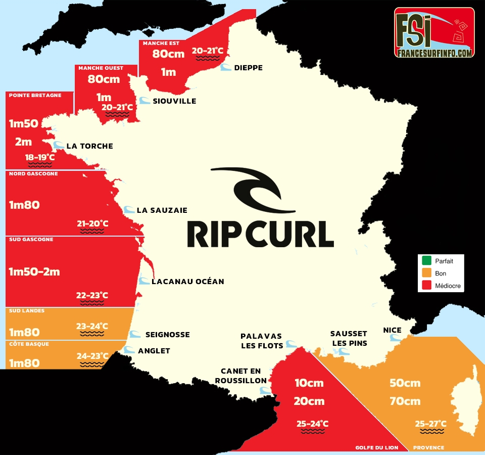 France Surf Info : Situation du 29/08/2026 &agrave; 9H