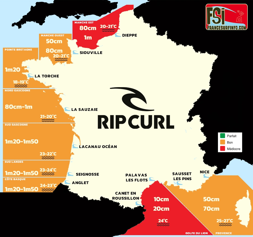 France Surf Info : Situation du 01/09/2026 &agrave; 9H