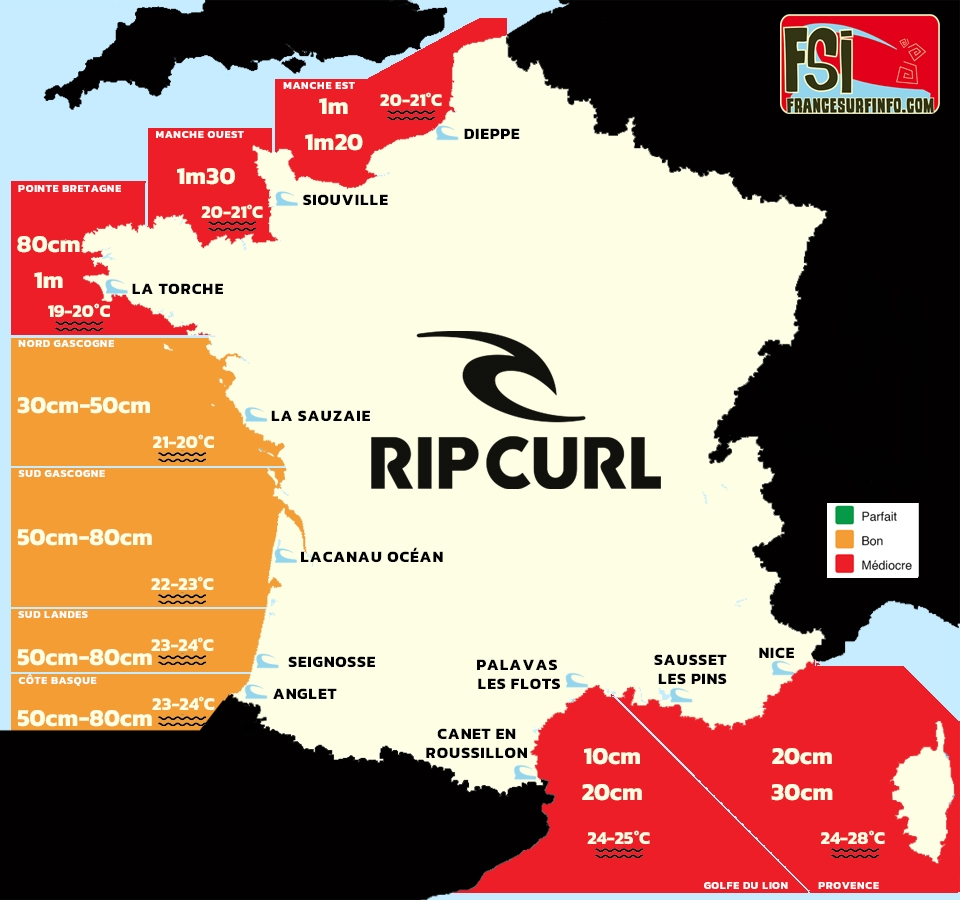 France Surf Info : Situation du 04/09/2026 &agrave; 9H