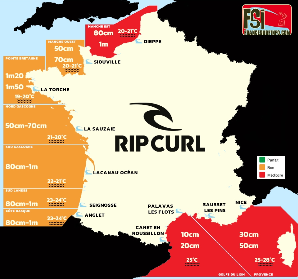 France Surf Info : Situation du 05/09/2026 &agrave; 9H