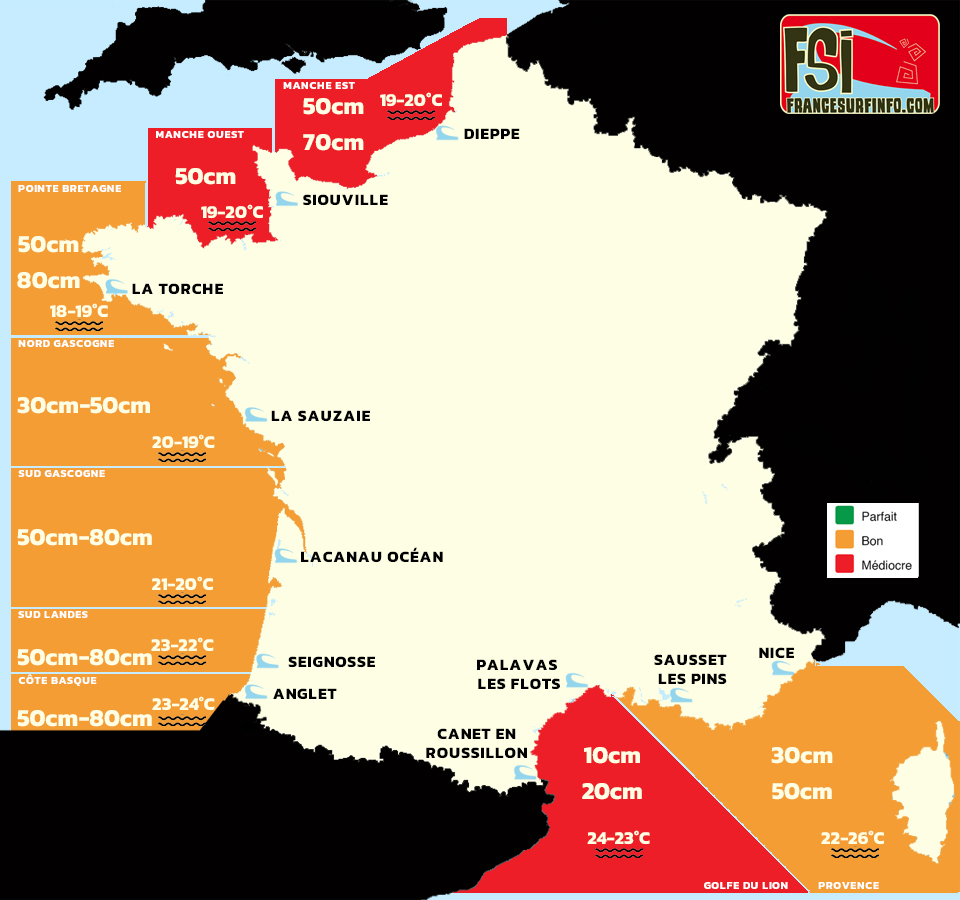 France Surf Info : situation du 12/09/2026