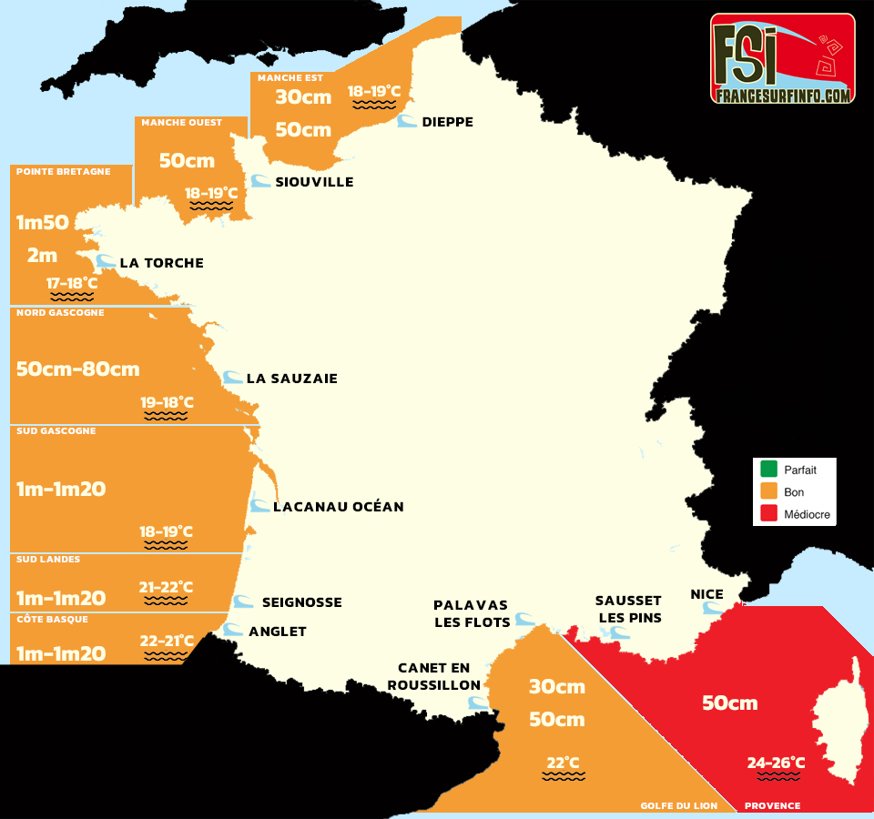 France Surf Info : situation du 23/09/2026