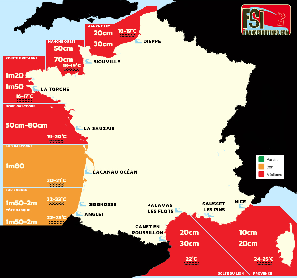 France Surf Info : situation du 27/09/2026