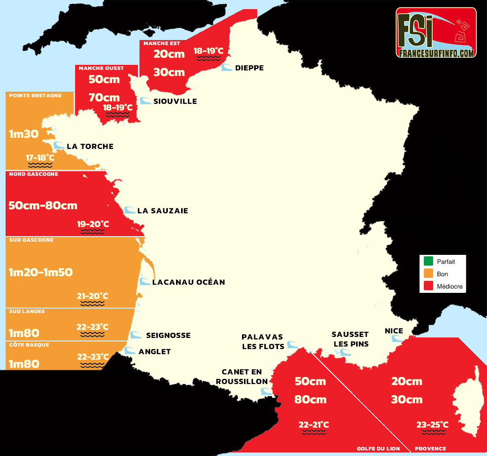 France Surf Info : situation du 29/09/2026