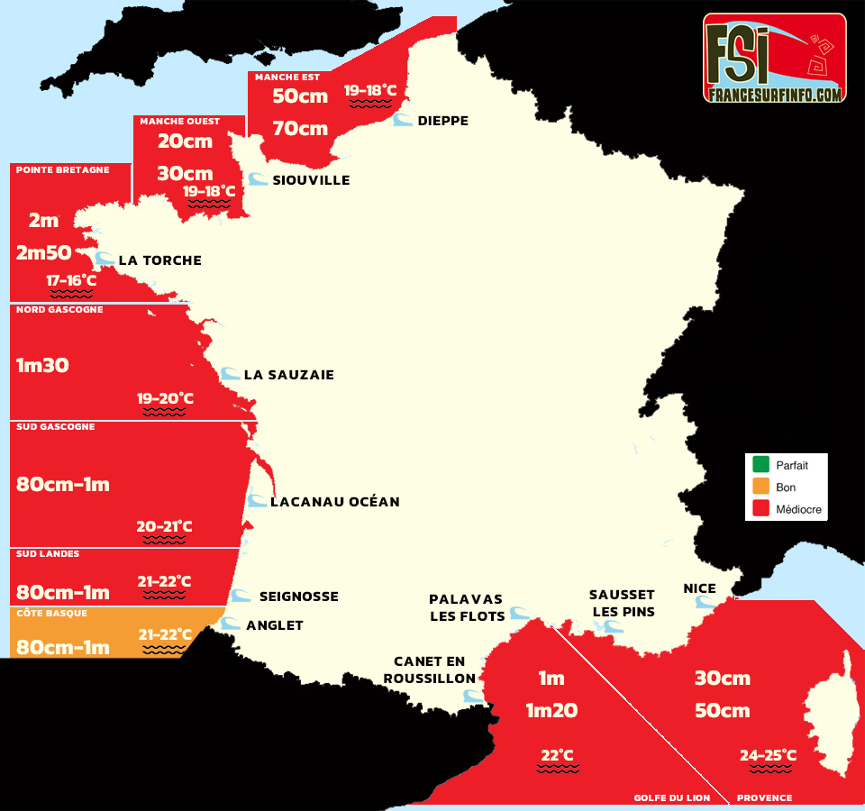 France Surf Info : situation du 30/09/2026