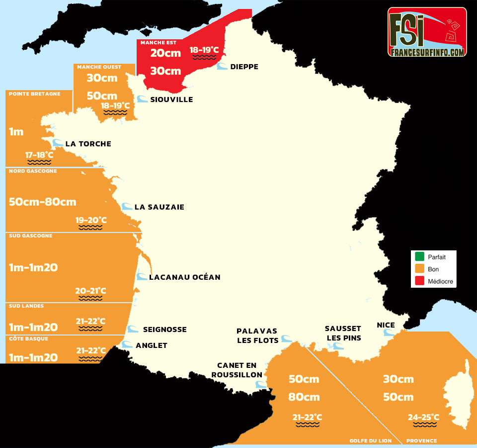 France Surf Info : situation du 04/10/2026