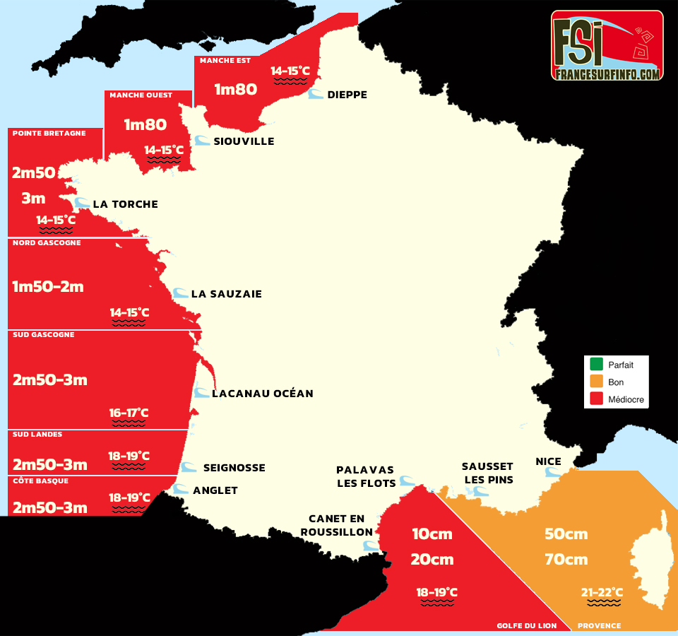 France Surf Info : situation du 24/10/2026